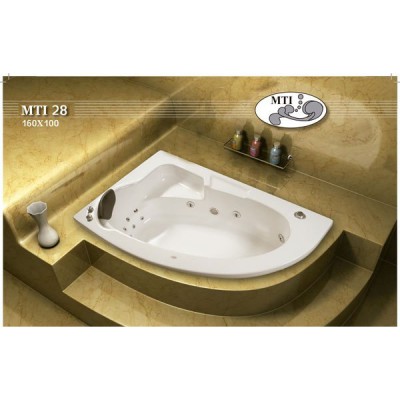 אמבטיה פינתית דגם 160X100 MTI-28