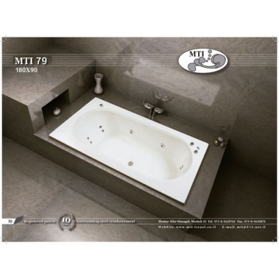 אמבטיה מלבנית דגם 180X90 MTI-79