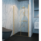 מקלחון חזיתי פרזול זהב מט 2 דלתות 70 ס”מ עד 100 ס”מ