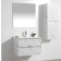 ארון אמבטיה תלוי מגירות 80 ס''מ דגם קטי לבן שיש
